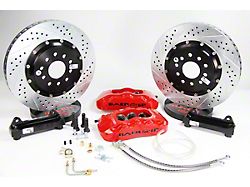 Baer Pro+ Front Big Brake Kit with 14-Inch Rotors; Red Calipers (12-23 Charger, Excluding SRT8)