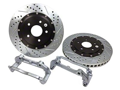 Baer EradiSpeed+ 2-Piece Performance Drilled and Slotted Rotors; Front Pair (97-04 Corvette C5; 05-13 Corvette C6 Base w/ Standard Brake Package)