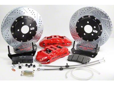 Baer Extreme+ Rear Big Brake Kit with 14-Inch Rotors; Comp Yellow Calipers (97-04 Corvette C5)