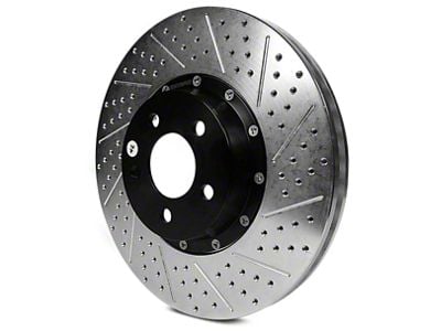 Baer EradiSpeed+ 2-Piece Drilled and Slotted Rotors; Front Pair (13-14 Mustang GT500)