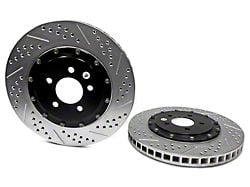 Baer EradiSpeed+ 2-Piece Performance Drilled and Slotted Rotors; Front Pair (11-14 Mustang GT w/ Performance Pack; 12-13 Mustang BOSS 302; 07-12 Mustang GT500)