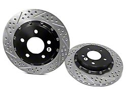 Baer EradiSpeed+ 2-Piece Performance Drilled and Slotted Rotors; Rear Pair (94-04 Mustang Cobra, Bullitt, Mach 1)