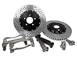 Baer EradiSpeed+ 2-Piece Performance Drilled and Slotted Rotors; Front Pair (05-10 Mustang GT; 11-14 Mustang V6)