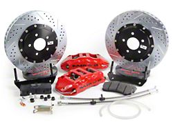 Baer Extreme+ Front Big Brake Kit with 14-Inch Rotors; Red Calipers (05-14 Mustang)