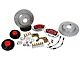 Baer Classic Series Front 4-Lug Big Brake Kit with 13-Inch Rotors; Red Calipers (79-93 Mustang w/ OE V8 Spindles, Excluding Cobra)