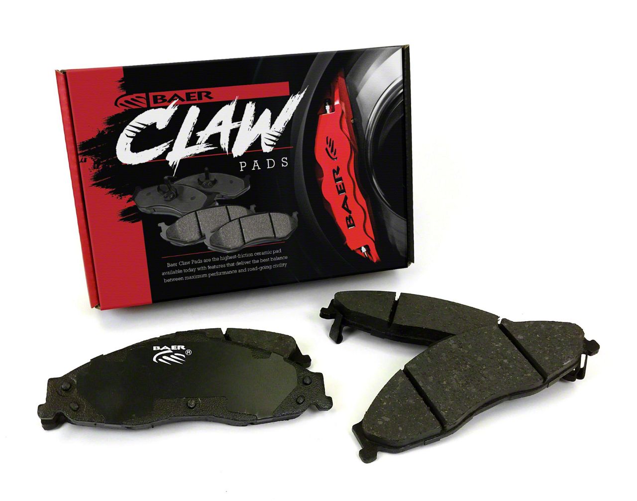 Baer Mustang Claw Ceramic Brake Pads; Front Pair D1792B (15-23 Mustang ...