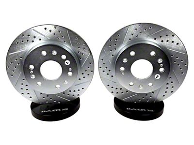 Baer Claw Performance Drilled and Slotted Rotors; Front Pair (05-10 Mustang V6)