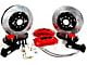 Baer Pro+ Front 4-Lug Big Brake Kit with 13-Inch Rotors; Grabber Blue Calipers (79-93 Mustang w/ OE V8 Spindles, Excluding Cobra)