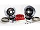 Baer Pro+ Rear 4-Lug Big Brake Kit with 13-Inch Rotors; Fire Red Calipers (79-92 Mustang)