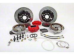 Baer SS4+ Rear Big Brake Kit with 13-Inch Rotors; Red Calipers (94-04 Mustang, Excluding 99-04 Cobra)