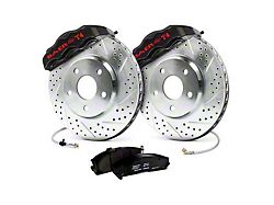 Baer Track-4 Front 4-Lug Big Brake Kit; Black Calipers (79-93 Mustang)