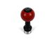 Barton Automatic Shift Knob with Black Adapter and 6.2L LT1 Engraving; Black Cap; Red Ball (16-24 Camaro)