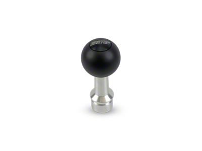 Barton Automatic Shift Knob with Brushed Adapter and 6.2L LT1 Engraving; Black Cap; Black Ball (16-24 Camaro)