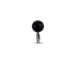 Barton Automatic Shift Knob with Flat-Stick Adapter and 392 Engraving; Black (08-14 Challenger)