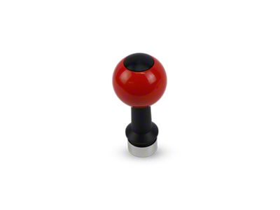 Barton Automatic Shift Knob with Black Adapter; Black Cap; Red Ball (15-23 Challenger)