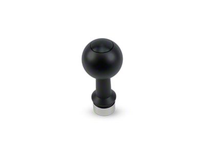 Barton Automatic Shift Knob with Black Adapter; Black Cap; Black Ball (15-23 Charger)