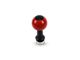 Barton Automatic Shift Knob with Black Adapter; Black Cap; Red Ball (15-23 Charger)