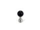 Barton Automatic Shift Knob with Brushed Adapter and Shift Pattern Engraving; Black Cap; Black Ball (15-23 Charger)
