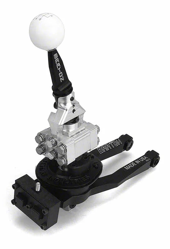 Barton Challenger Short Throw Shifter with Black Stick and White