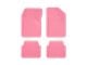 BaseLayer Cut-to-Fit All Weather Front and Rear Floor Mats; Pink (Universal; Some Adaptation May Be Required)