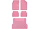 BaseLayer Cut-to-Fit All Weather Front, Rear and Cargo Floor Mats; Pink (Universal; Some Adaptation May Be Required)