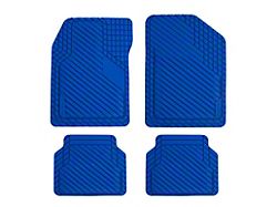 BaseLayer Cut-to-Fit All Weather Front and Rear Floor Mats; Royal Blue (Universal; Some Adaptation May Be Required)
