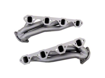 BBK 1-5/8-Inch Unequal Length Shorty Headers; Titanium Ceramic (86-93 5.0L Mustang)