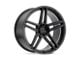 Beyern Gerade Matte Black Wheel; 20x10; 25mm Offset (10-15 Camaro, Excluding ZL1)