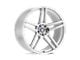 Beyern Gerade Silver with Mirror Cut Face Wheel; 22x10; 30mm Offset (10-15 Camaro, Excluding ZL1)