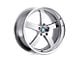 Beyern Rapp Chrome Wheel; 18x9.5; 25mm Offset (10-15 Camaro, Excluding ZL1)