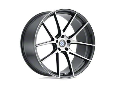 Beyern Ritz Gloss Gunmetal with Brushed Face Wheel; 18x10; 20mm Offset (10-15 Camaro, Excluding ZL1)