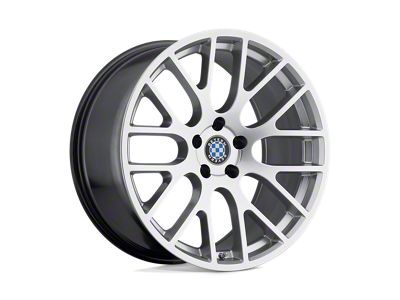 Beyern Spartan Hyper Silver Wheel; 18x8.5; 15mm Offset (10-15 Camaro, Excluding ZL1)