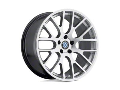 Beyern Spartan Hyper Silver Wheel; 18x9.5; 15mm Offset (10-15 Camaro, Excluding ZL1)