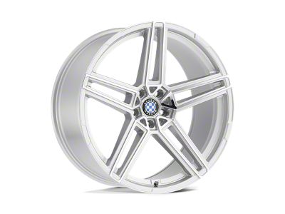 Beyern Gerade Silver with Mirror Cut Face Wheel; 22x10 (16-24 Camaro, Excluding SS w/ 6-Piston Front Calipers & ZL1)