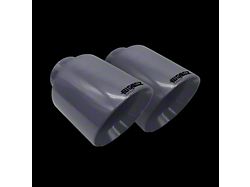 Bigboz Exhaust Bolt-On Exhaust Tips; 5-Inch; High Gloss Grey (15-23 V8 HEMI Charger)