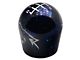 Billetworkz Short Teardrop Anodized 6-Speed Shift Knob with Coyote Engraving; Blue Cosmic (15-25 Mustang, Excluding GT350 & GT500)