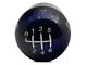 Billetworkz Short Teardrop Anodized 6-Speed Shift Knob with Coyote Engraving; Blue Cosmic (15-25 Mustang, Excluding GT350 & GT500)