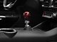 Billetworkz Short Teardrop Anodized 6-Speed Shift Knob; Red Cosmic (15-25 Mustang, Excluding GT350 & GT500)