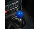 Billetworkz Short Teardrop Weighted 6-Speed Shift Knob with Coyote Engraving; Candy Blue (15-24 Mustang, Excluding GT350 & GT500)