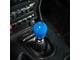 Billetworkz Short Teardrop Weighted 6-Speed Shift Knob with Coyote Engraving; Hyper Blue (15-24 Mustang, Excluding GT350 & GT500)