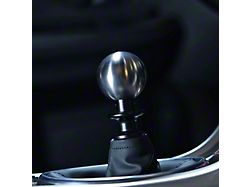 Billetworkz Sphere Automatic Shift Knob with Black Adapter; Brushed (15-25 Mustang GT, V6, Dark Horse)