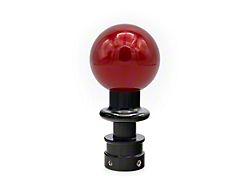 Billetworkz Sphere Automatic Shift Knob with Black Adapter; Candy Red (15-24 Mustang GT, V6, Dark Horse)