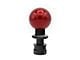 Billetworkz Sphere Automatic Shift Knob with Black Adapter; Candy Red (15-25 Mustang GT, V6, Dark Horse)