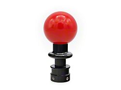 Billetworkz Sphere Automatic Shift Knob with Black Adapter; Gloss Red (15-24 Mustang GT, V6, Dark Horse)