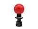 Billetworkz Sphere Automatic Shift Knob with Black Adapter; Gloss Red (15-25 Mustang GT, V6, Dark Horse)