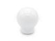 Billetworkz Sphere Automatic Shift Knob with Black Adapter; Gloss White (15-25 Mustang GT, V6, Dark Horse)