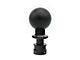 Billetworkz Sphere Automatic Shift Knob with Black Adapter; Matte Black (15-25 Mustang GT, V6, Dark Horse)