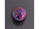 Billetworkz Sphere Automatic Shift Knob with Black Adapter; Purple Cosmic Space (15-25 Mustang GT, V6, Dark Horse)