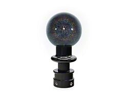 Billetworkz Sphere Automatic Shift Knob with Black Adapter; Rainbow Sparkle (15-25 Mustang GT, V6, Dark Horse)