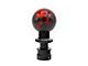 Billetworkz Sphere Automatic Shift Knob with Black Adapter; Red Cosmic Space (15-25 Mustang GT, V6, Dark Horse)